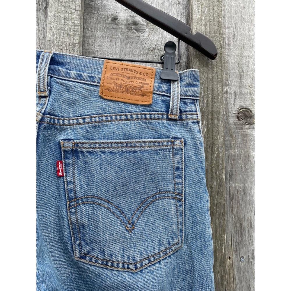 LEVI’S wedgie icon fit shut up denim jeans raw ankle hem size 25 - Picture 6 of 8